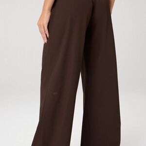 Fabletics Wide-Leg Pants in Dark Brown
